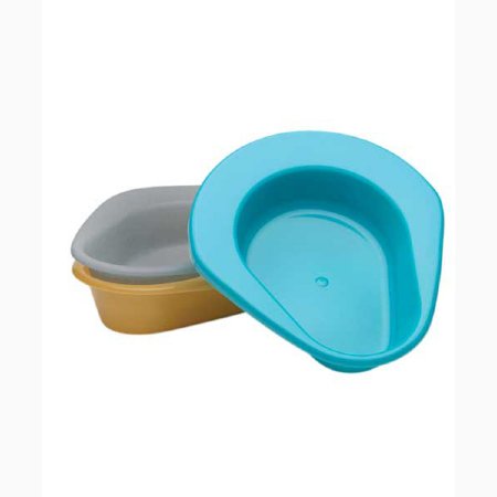 Bedpan Stackable Medegen Turquoise 2.5 Quart / 2 .. .  .  